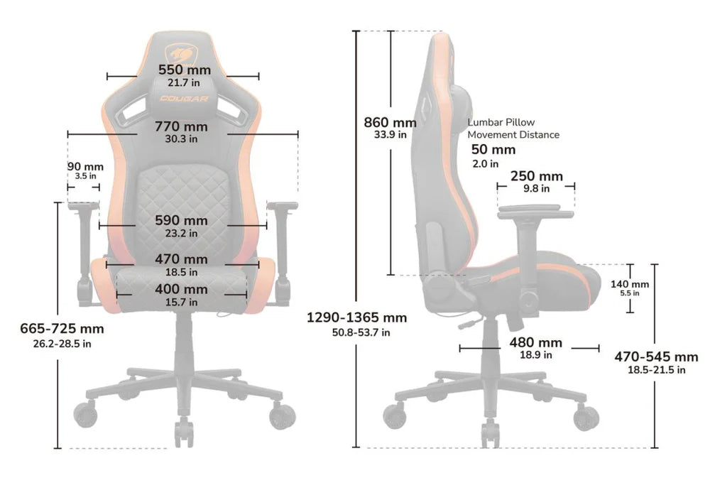 COUGAR Defensor Gold Ergonomic Chair